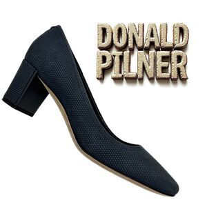 Donald J Pliner CORIN-03 Navy Leather Pumps Women’s Size 6.5B Classic Elegant